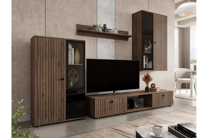 Bunta Tv-möbelset - Brun - Products - Möbler - TV- & Mediamöbler - TV-möbelset