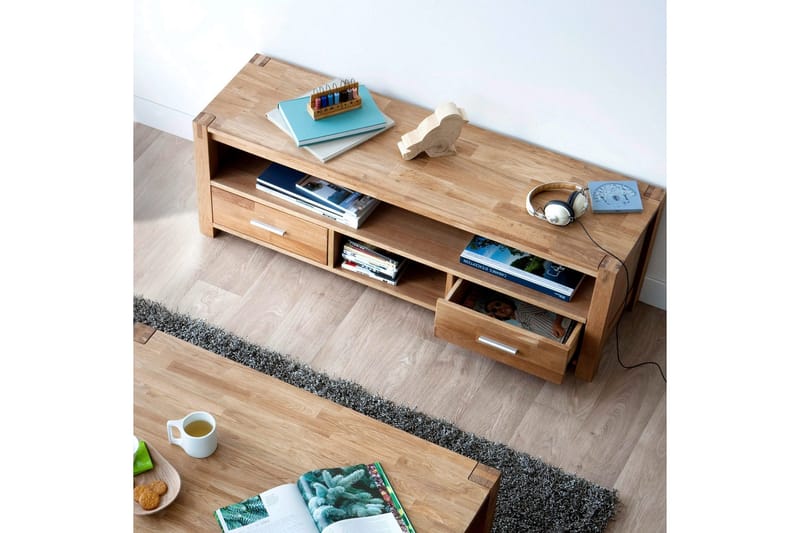 Chicago New TV-bänk 140 cm - Ek - Products - Möbler - TV- & Mediamöbler - TV bänk & mediabänk