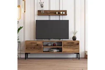 Holter Tv-bänk 140 cm - Valnöt - Products - Möbler - TV- & Mediamöbler - TV bänk & mediabänk