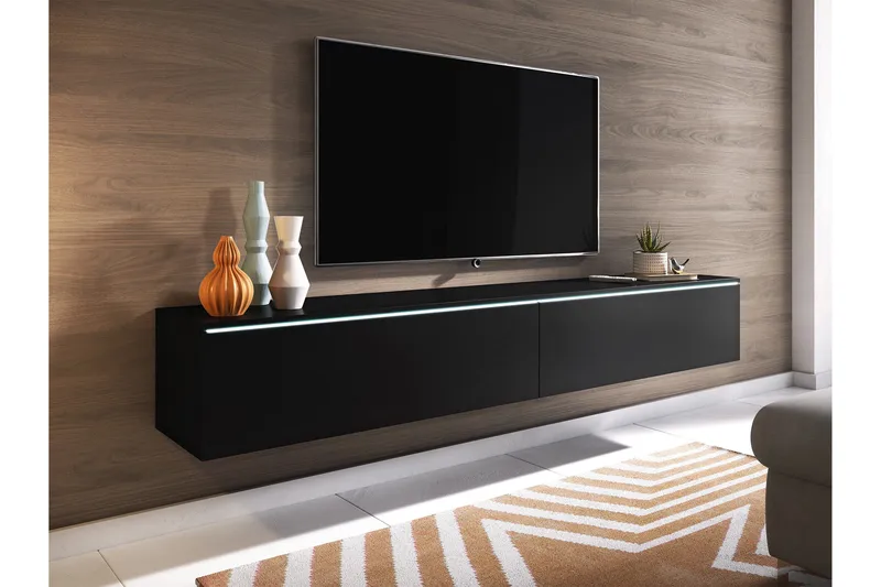 Kanak Tv-bänk 180 cm - Svart - Products - Möbler - TV- & Mediamöbler - TV bänk & mediabänk