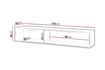Kanta Tv-bänk 175 cm - Vit - Products - Möbler - TV- & Mediamöbler - TV bänk & mediabänk
