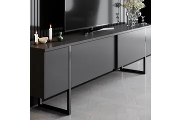 Luxe Tv-bänk 180x50 cm Svart - Hanah Home - Products - Möbler - TV- & Mediamöbler - TV bänk & mediabänk