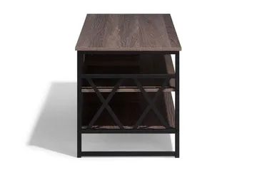 Melnychuk TV-Bänk 120 cm - Mörkbrun - Products - Möbler - TV- & Mediamöbler - TV bänk & mediabänk