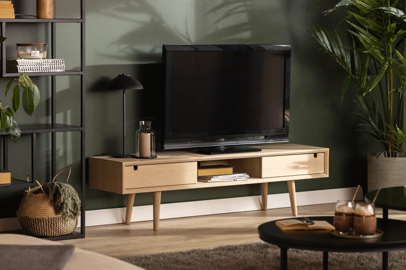 Myrviken TV-bänk 160 cm - Vitpigmenterad Ek - Products - Möbler - TV- & Mediamöbler - TV bänk & mediabänk