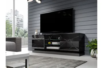 Qiu Tv-bänk 160 cm - Svart - Products - Möbler - TV- & Mediamöbler - TV bänk & mediabänk