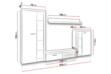 Rumba TV-möbelset - Vit - Products - Möbler - TV- & Mediamöbler - TV-möbelset