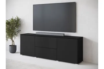 Sherie Tv-bänk 180 cm - Svart - Products - Möbler - TV- & Mediamöbler - TV bänk & mediabänk