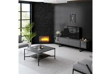 TV-bänk Jeval Antracit / Svart - Antracit / Svart - Products - Möbler - TV- & Mediamöbler - TV bänk & mediabänk