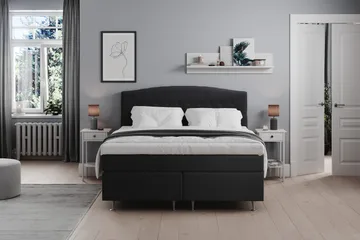 Belda Kontinentalsäng 160x200Medium - Svart - Products - Möbler - Säng - Kontinentalsäng