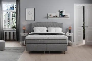 Belda Kontinentalsäng 180x200Medium - Grå - Products - Möbler - Säng - Kontinentalsäng