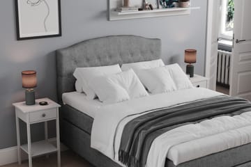 Belda Sängpaket 140x200 Medium - Grå - Products - Möbler - Säng - Kontinentalsäng