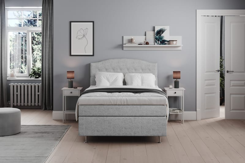 Belda Sängpaket 140x200 Medium - Ljusgrå - Products - Möbler - Säng - Kontinentalsäng