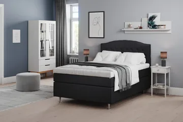 Belda Sängpaket 140x200 Medium - Svart - Products - Möbler - Säng - Kontinentalsäng