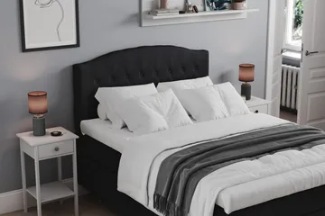 Belda Sängpaket 140x200 Medium - Svart - Products - Möbler - Säng - Kontinentalsäng