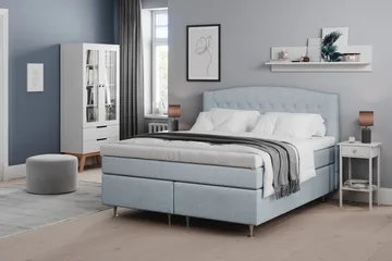 Belda Sängpaket 160x200 Fast/Medium - Ljusblå - Products - Möbler - Säng - Kontinentalsäng