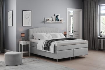 Belda Sängpaket 160x200 Medium - Ljusgrå - Products - Möbler - Säng - Kontinentalsäng