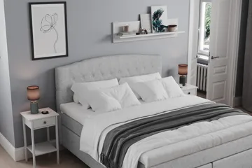 Belda Sängpaket 180x200 Medium - Ljusgrå - Products - Möbler - Säng - Kontinentalsäng