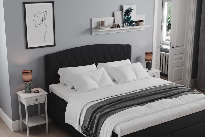 Belda Sängpaket 180x200 Medium - Svart - Products - Möbler - Säng - Kontinentalsäng