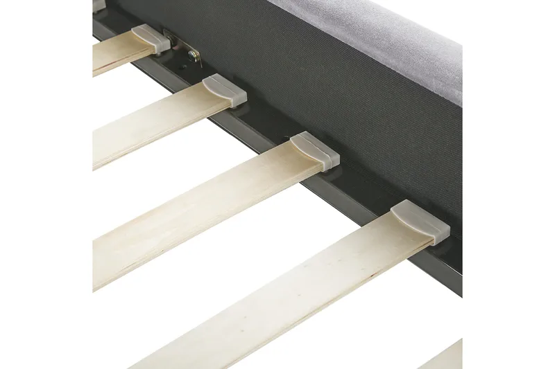 Benicio Sängram 140x200 cm - Grå/Guld - Products - Möbler - Säng - Sängram & sängstomme