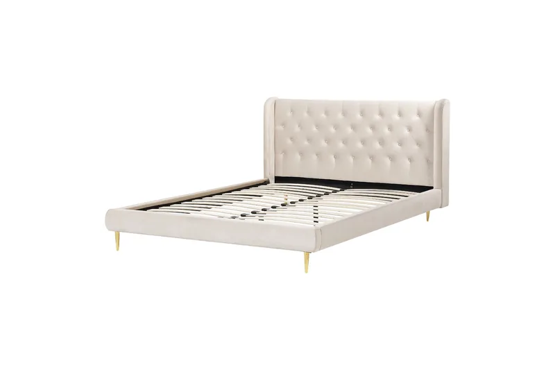 Bernie Sängram 160x200 cm, Beige/Guld