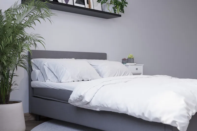 Billingen Kontinentalsäng 120x200 cm - Grå - Products - Möbler - Säng - Kontinentalsäng