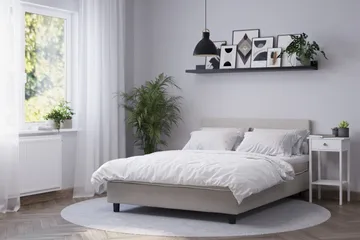 Billingen Kontinentalsäng 140x200 cm - Beige - Products - Möbler - Säng - Enkelsäng