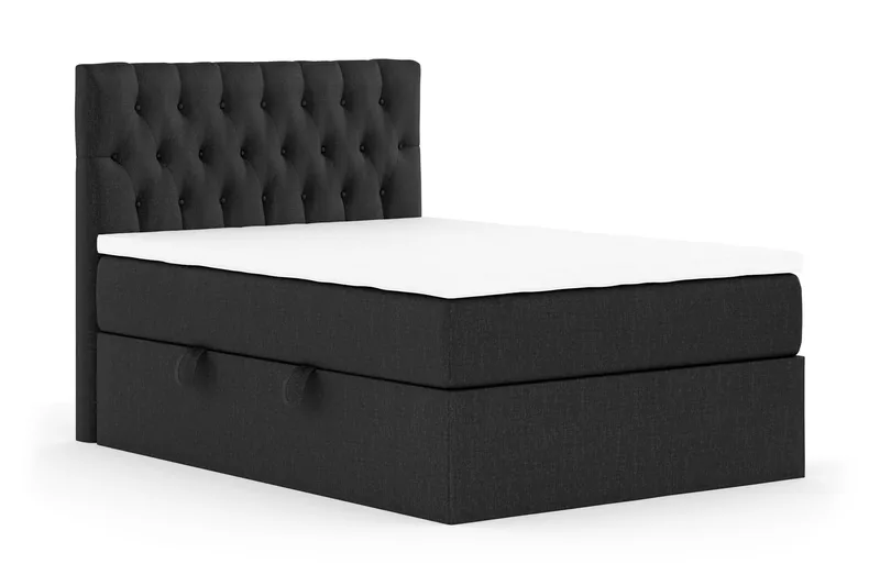 Boxy Komplett Sängpaket Box Bed 120x200 cm - Svart/Grå - Products - Möbler - Säng - Säng med förvaring