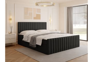 Calrosor Sängpaket Kontinentalsäng med Förvaring 180x200 cm - Svart - Products - Möbler - Säng - Komplett sängpaket