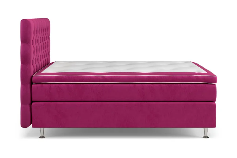 Celine Kontinentalsäng 140x200cm - Rosa/Sammet - Products - Möbler - Säng - Kontinentalsäng