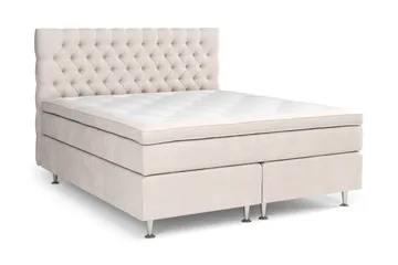 Celine Kontinentalsäng 160x200cm - Beige/Sammet - Products - Möbler - Säng - Kontinentalsäng