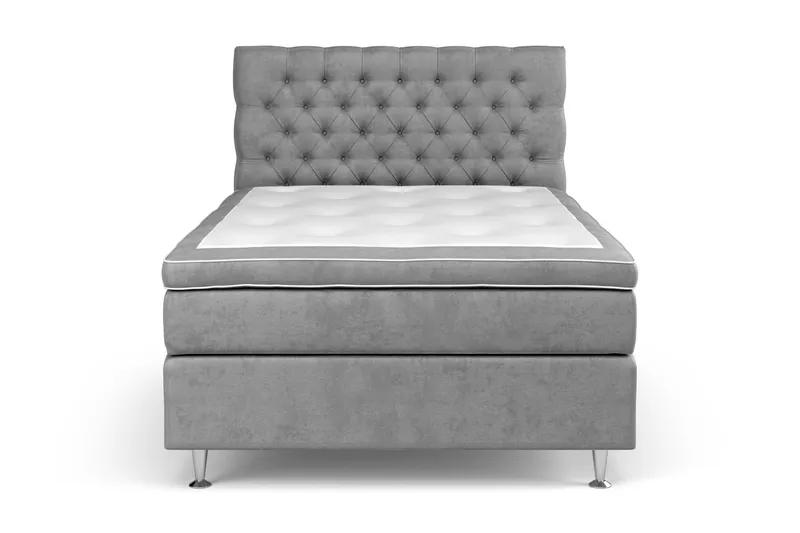 Celine Sängpaket 120x200 cm, Grå/Sammet