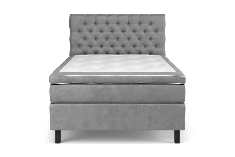 Celine Sängpaket 120x200 cm - Grå/Sammet - Products - Möbler - Säng - Enkelsäng