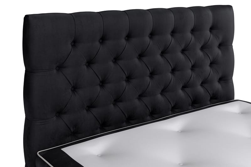 Celine Sängpaket 120x200 cm - Svart/Sammet - Products - Möbler - Säng - Kontinentalsäng