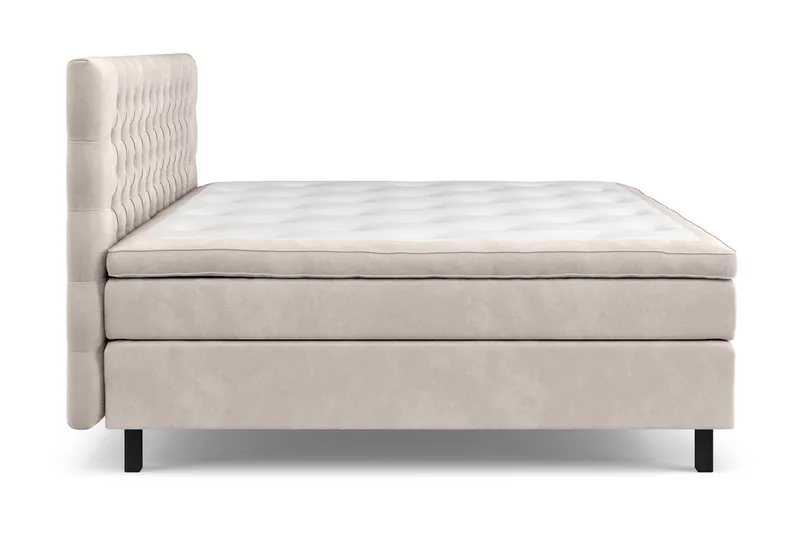 Celine Sängpaket 210x210cm - Beige / Sammet - Products - Möbler - Säng - Kontinentalsäng