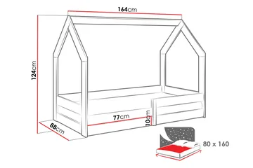 Cenon Sängram 80x160 cm - Brun - Products - Möbler - Säng - Sängram & sängstomme