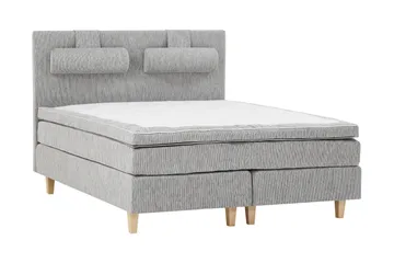 Charleston Kontinentalsäng 180x200 Fast Polyeterskum - Ljusgrå - Products - Möbler - Säng - Kontinentalsäng
