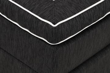 Charleston Kontinentalsäng 180x200 Fast Polyeterskum - Svart - Products - Möbler - Säng - Kontinentalsäng