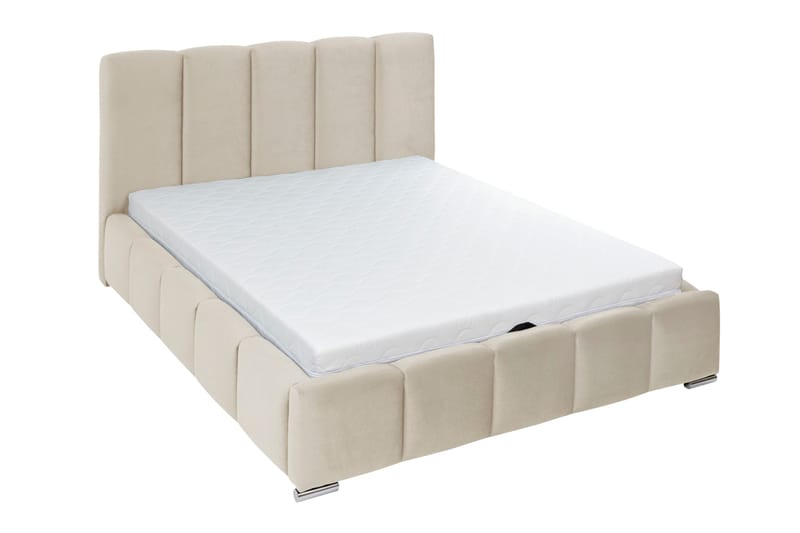 Cleaton Bubblig Sängram 180x200 cm Med förvaring - Beige - Products - Möbler - Säng - Säng med förvaring