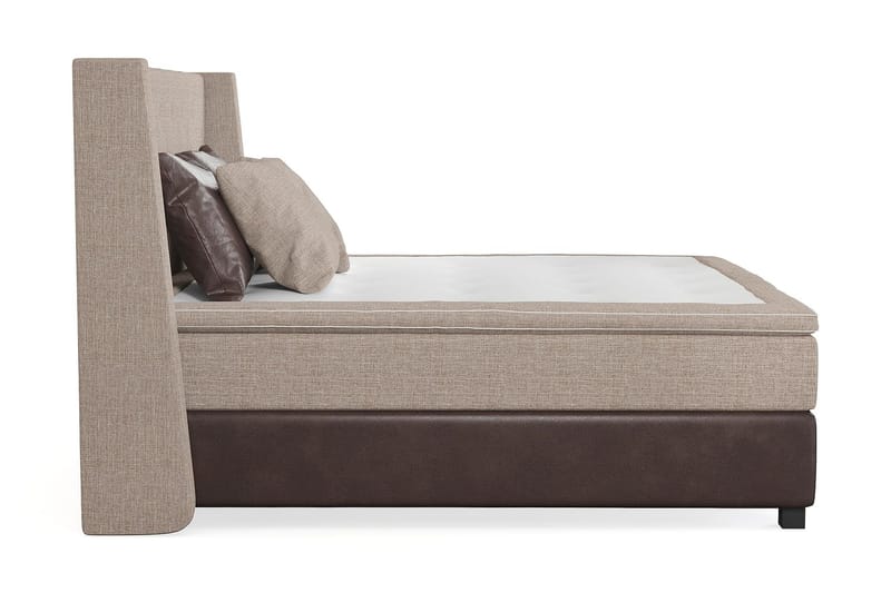 Cuba Kontinentalsäng 210x210 - (+Fler val) Beige/Brun - Products - Möbler - Säng - Kontinentalsäng