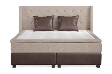 Två bruna kuddar ingår - Beige/Brun