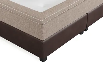 Cuba Sängpaket 210x210 med Två Bruna Två Beiga Kuddar - (+Fler val) Beige/Brun - Products - Möbler - Säng - Kontinentalsäng