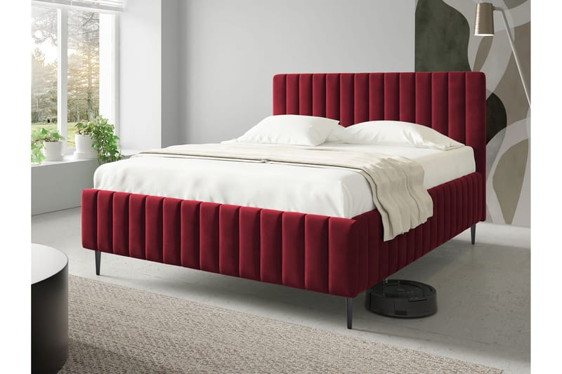 Desio Förvaringssäng 160x200 cm, Brun