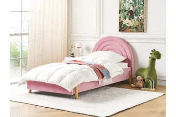 Diantha Sängram 90x200 cm - Rosa/Ljust trä - Products - Möbler - Säng - Sängram & sängstomme