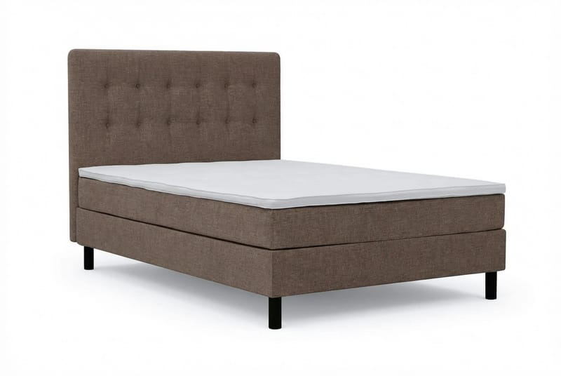 Dream Komplett Sängpaket 120x200 cm Knappar - Brun - Products - Möbler - Säng - Kontinentalsäng