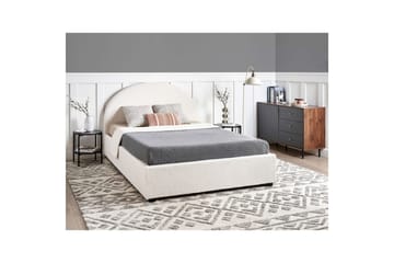 Dubbelsäng Vaucluse med förvaring Vit, 140x200 cm, Bouclé - Vit, 140x200 cm, Bouclé - Products - Möbler - Säng - Säng med förvaring