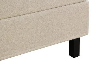 Hilton Komplett Sängpaket 180x200 cm Kontinentalsäng med rutad sänggavel - Beige / Teddy - Products - Möbler - Säng - Kontinentalsäng