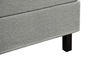 Hilton Komplett Sängpaket 180x200 cm Kontinentalsäng med rutad sänggavel - Grå - Products - Möbler - Säng - Kontinentalsäng