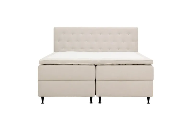 Hilton Plus Komplett Sängpaket med Förvaring 160x200 cm - Ljusbeige - Products - Möbler - Säng - Säng med förvaring