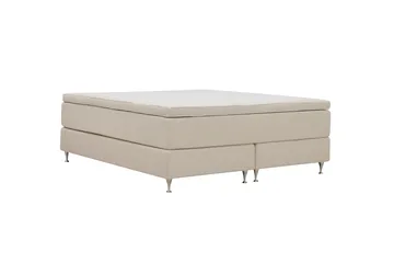 Hilton Premium Kontinentalsäng 160x200 cm - Ljusbeige Bouclé - Products - Möbler - Säng - Kontinentalsäng