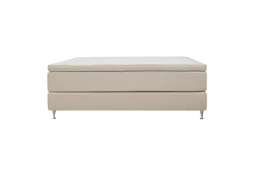 Hilton Premium Kontinentalsäng 160x200 cm - Ljusbeige Bouclé - Products - Möbler - Säng - Kontinentalsäng